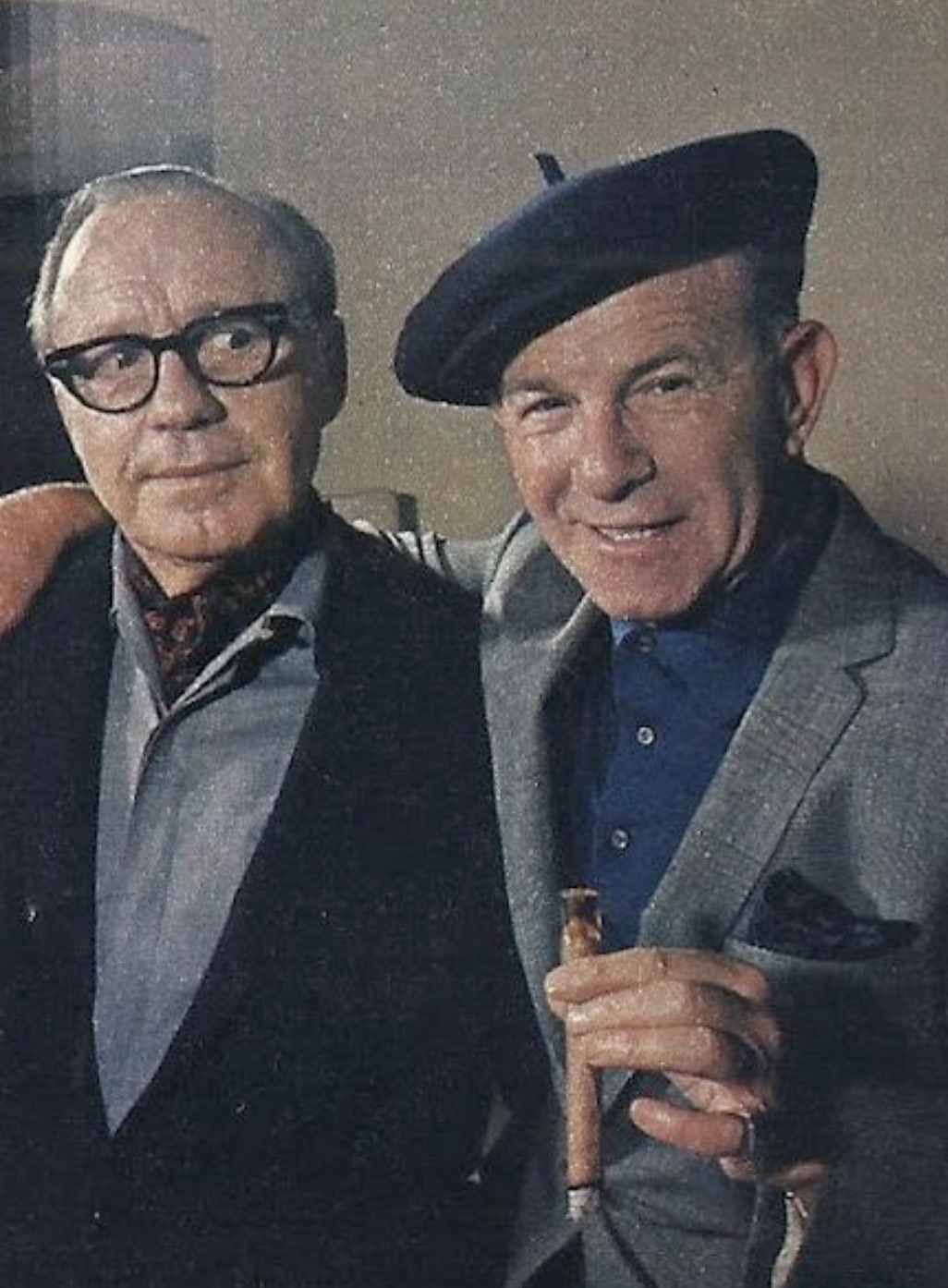 Jack Benny and George Burns.